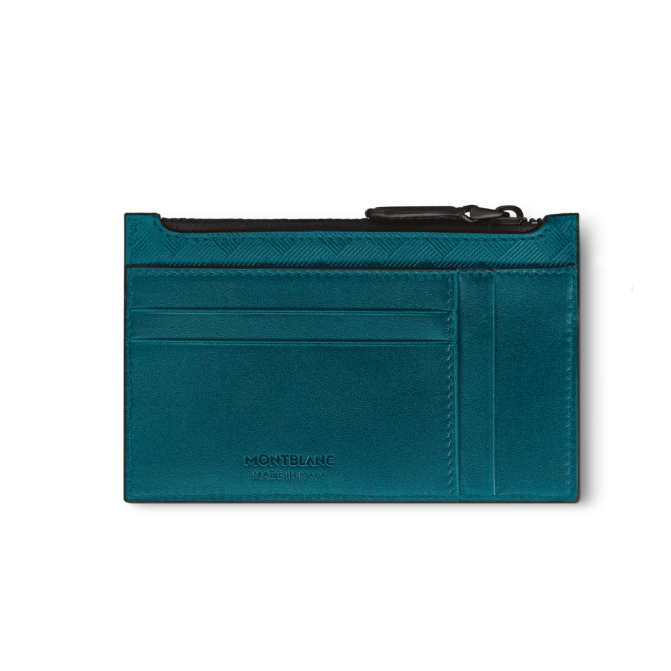 Montblanc-Montblanc Extreme 3.0 Card Holder 8cc with Zipped Pocket Fern Blue MB131776-MB131776_1