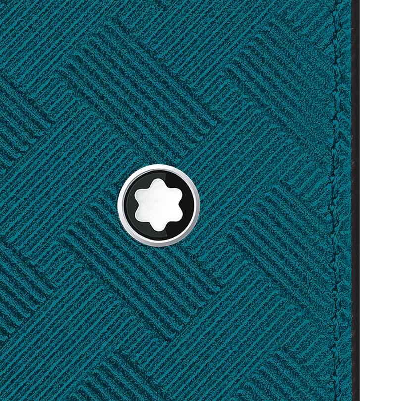 Montblanc-Montblanc Extreme 3.0 Card Holder 8cc with Zipped Pocket Fern Blue MB131776-MB131776_4