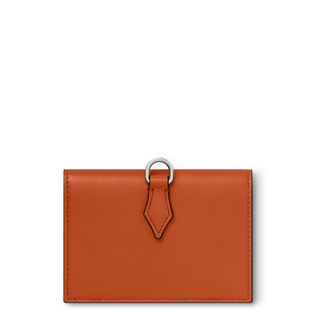 Montblanc-Meisterstück Selection Soft Card Holder 4cc Spicy Orange MB131256-MB131256_1