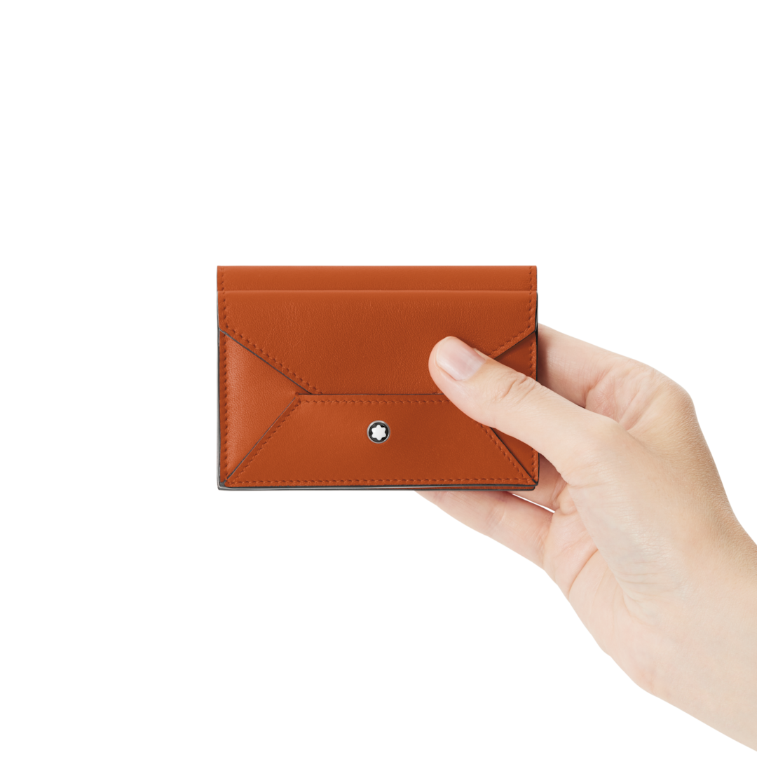 Montblanc-Meisterstück Selection Soft Card Holder 4cc Spicy Orange MB131256-MB131256_3