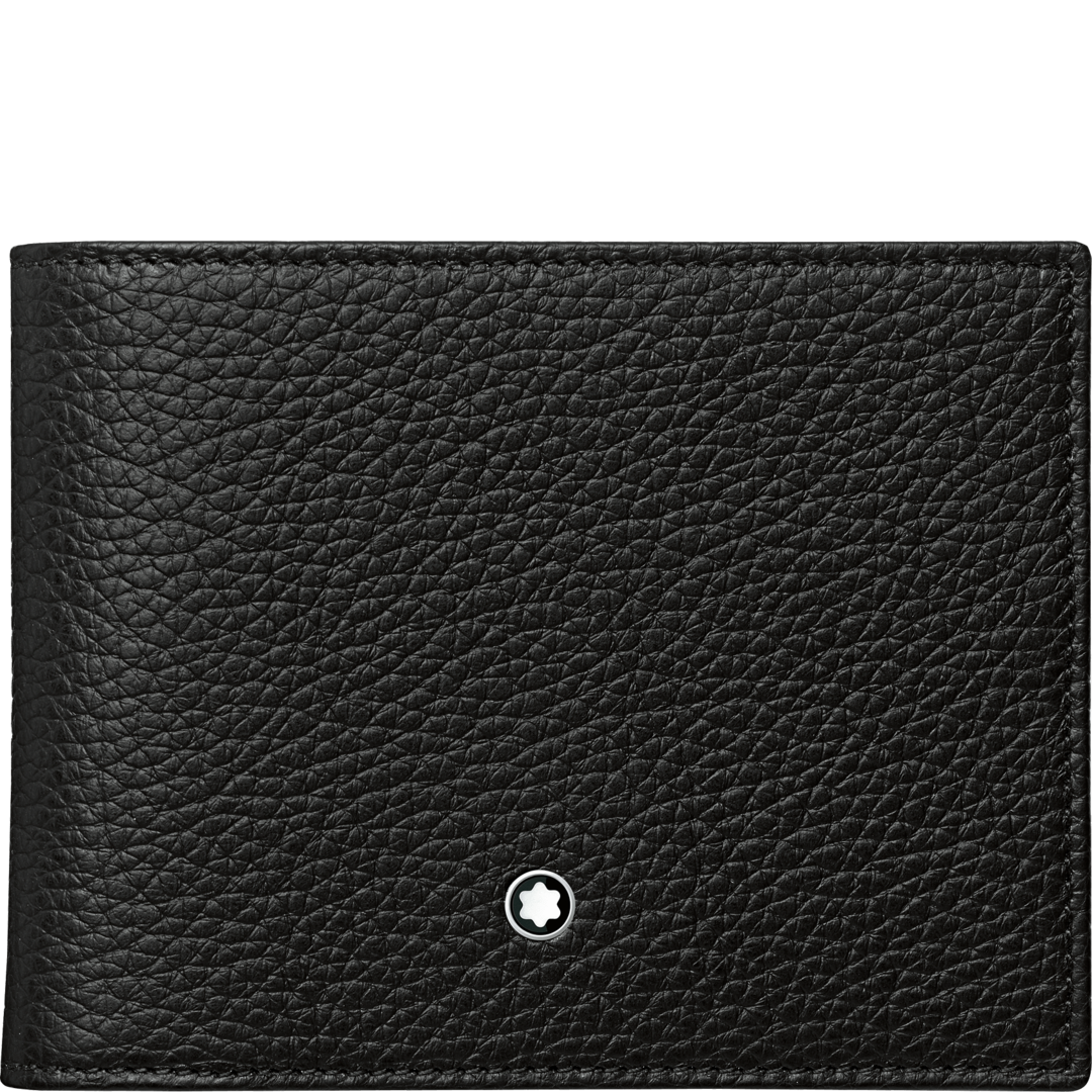 Montblanc-Montblanc Lth Mst Soft Grain Wallet 6cc with Removable Card H Black MB114467-MB114467