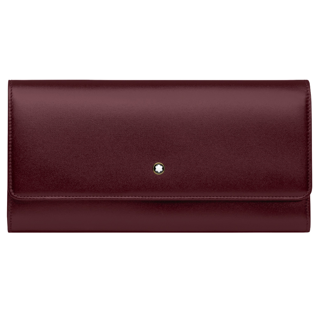 Montblanc Meisterstück Long Wallet 10cc with Flap Burgundy MB114531