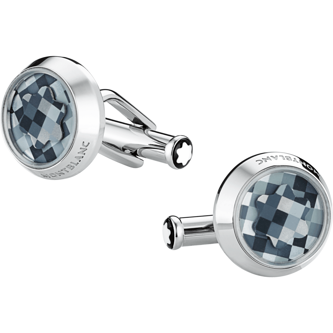 Montblanc-Montblanc Meisterstück Urban Spirit Rotating Steel Cufflinks MB114772-MB114772