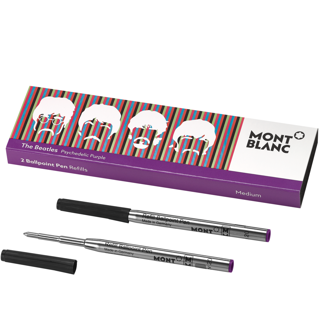 Montblanc-Montblanc 2 Ballpoint Pen Refills (M) Beatles Purple MB116274-MB116274