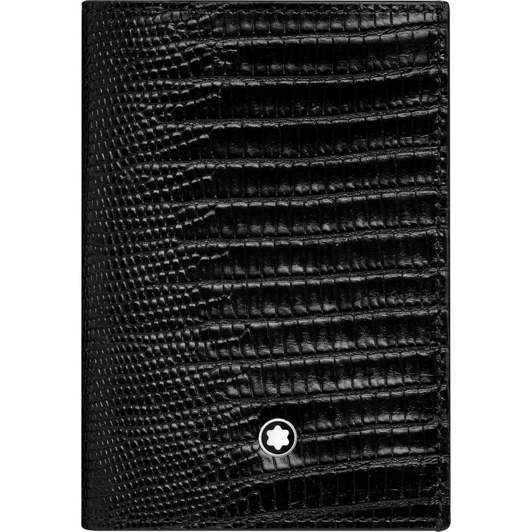 Montblanc-Montblanc Meisterstück Selection Lizard Print Bch with Gusset Black MB116299-MB116299