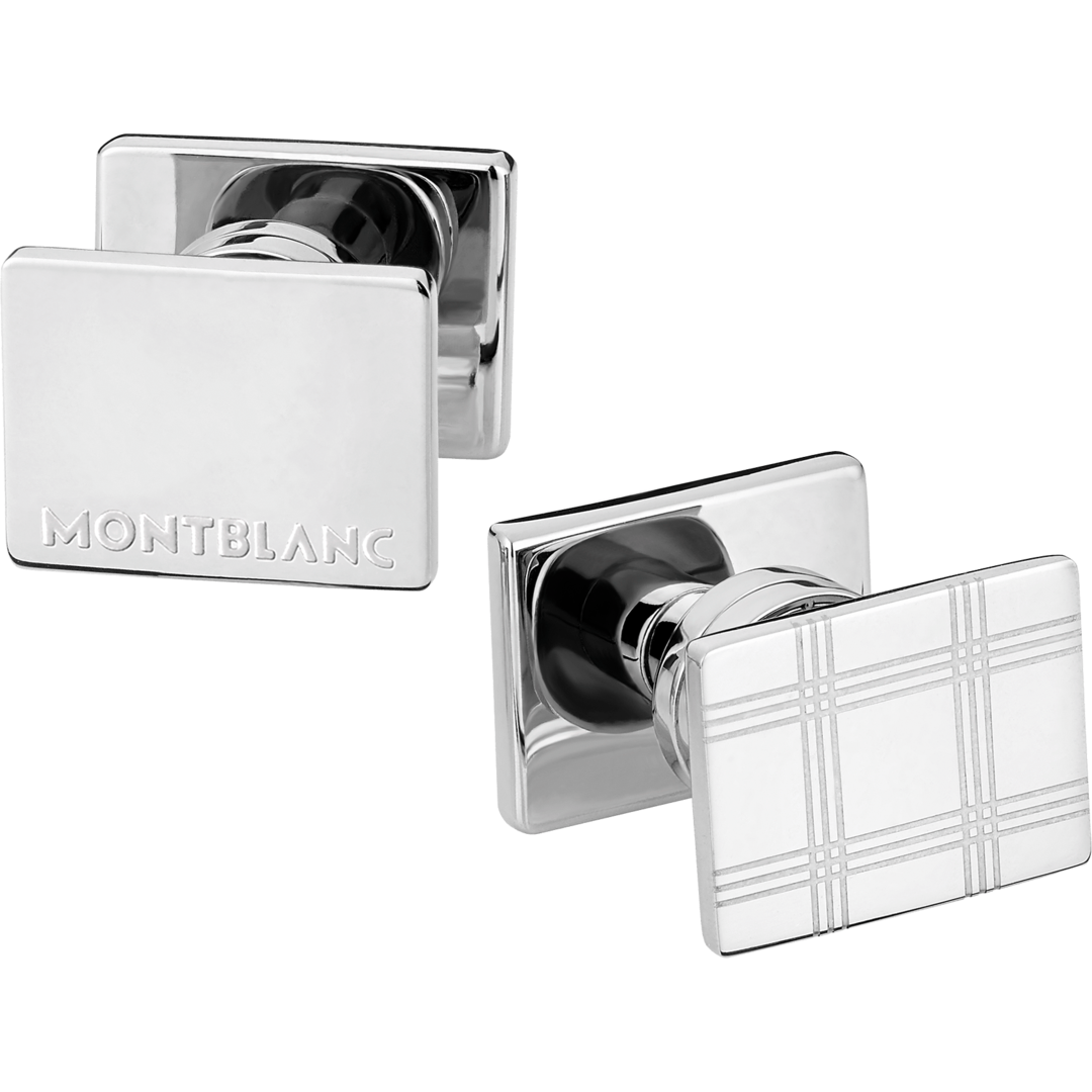 Montblanc Sartorial Rectangular Steel Cufflinks MB116633