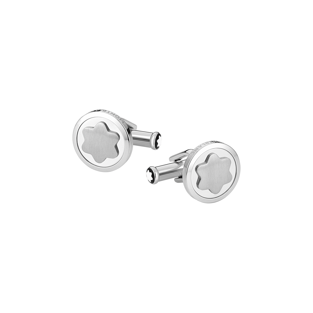 Montblanc Star Steel Snowcap Cufflinks MB116660