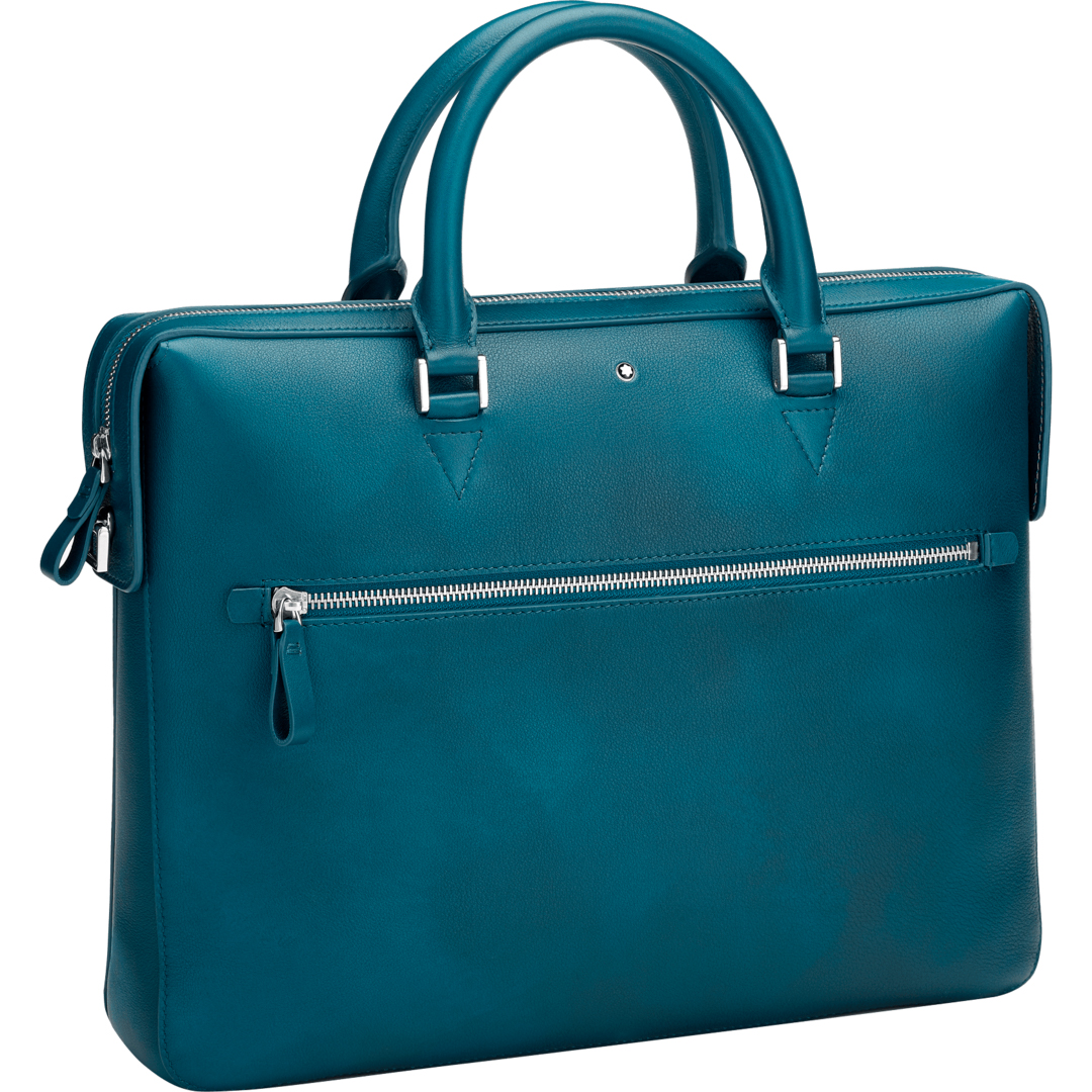 Montblanc-Montblanc Meisterstück Sfumato Document Case Slim Petrol Blue MB118328-MB118328