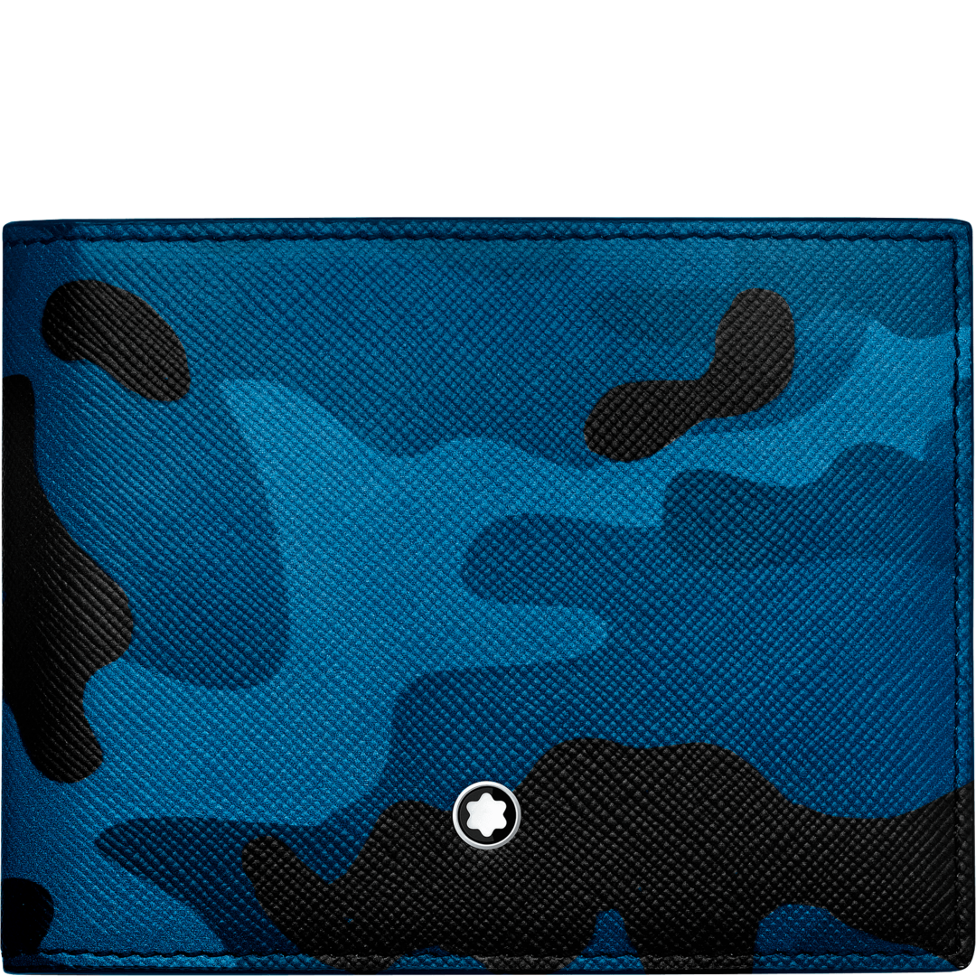 Montblanc-Montblanc Sartorial Wall 4cc Money Camou Blue MB118676-MB118676