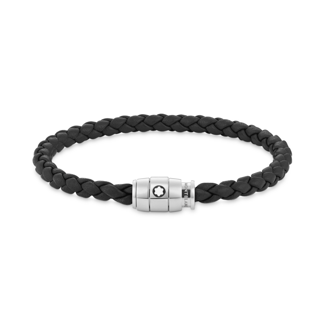 Montblanc-Bracelet Rings Leather Steel, 63 MB130896-MB130896