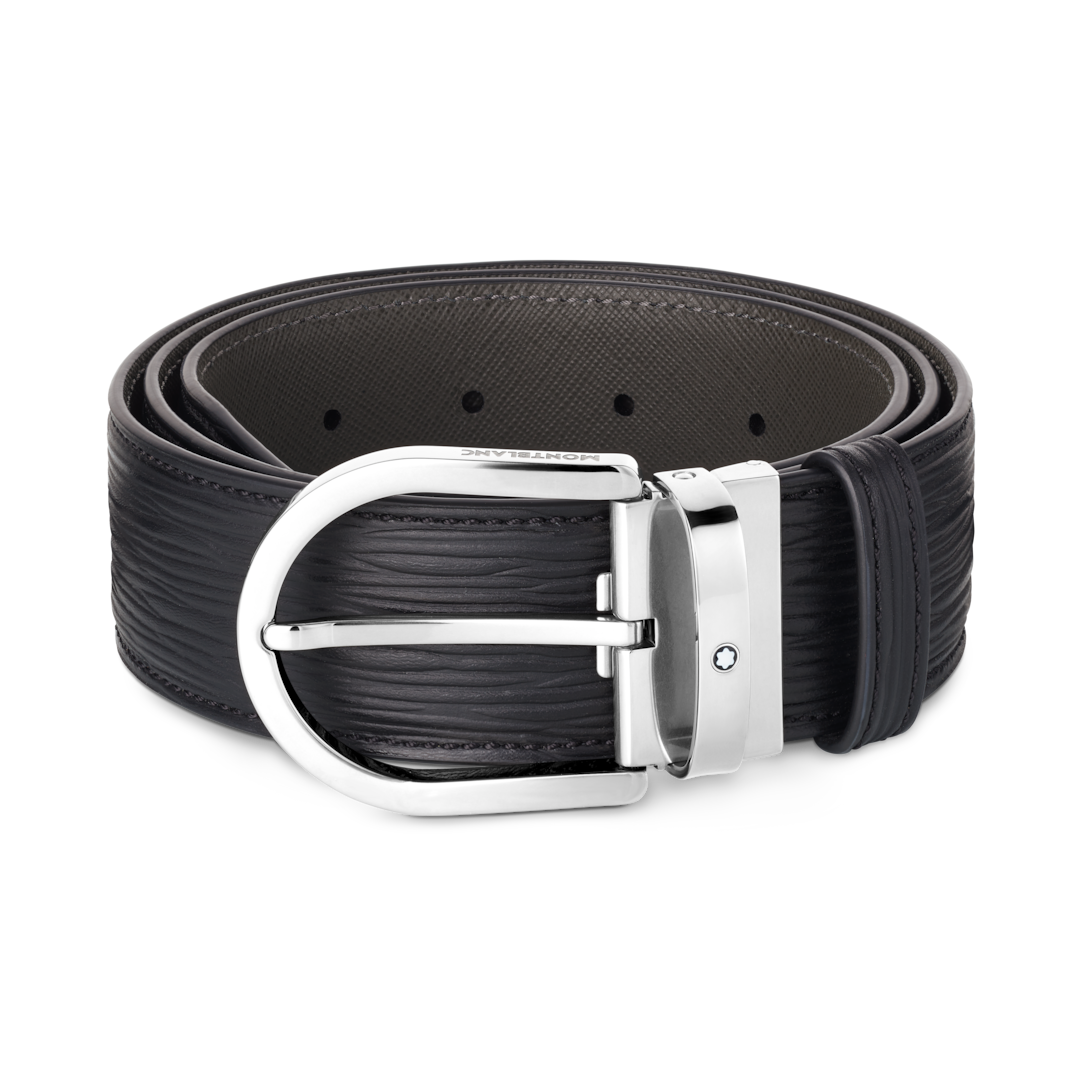 Montblanc-Montblanc Horseshoe Pin Buckle 40 mm Leather Belt MB131172-MB131172