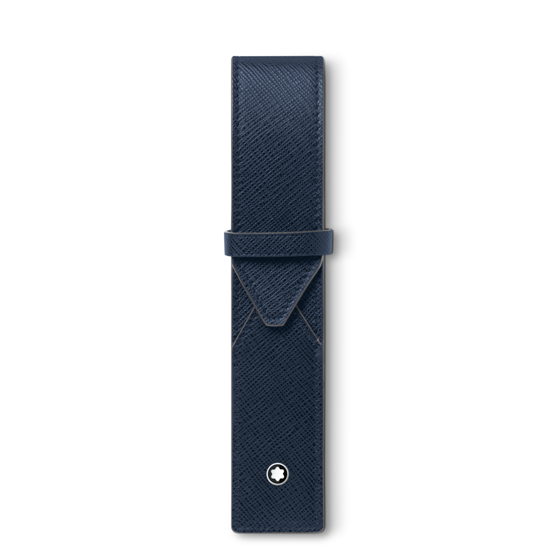 Montblanc-Montblanc Sartorial 1-Pen Pouch Ink Blue MB131740-MB131740