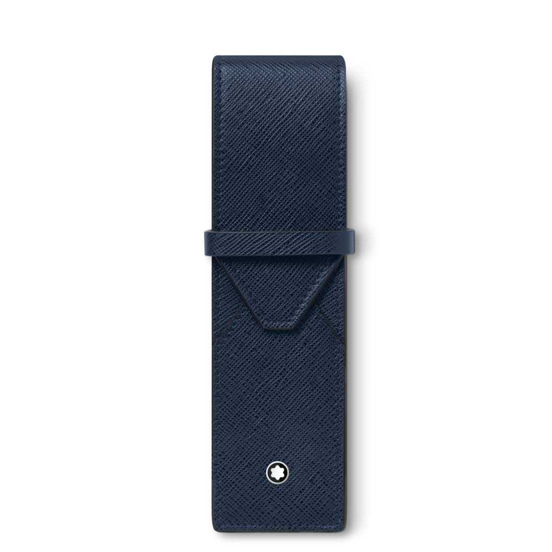 Montblanc-Montblanc Sartorial 2-Pen Pouch Ink Blue MB131744-MB131744