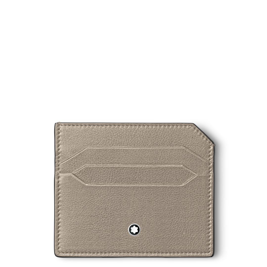 Montblanc-Montblanc Meisterstück Selection Soft  Card Holder 6cc Dusty Grey MB131828-MB131828